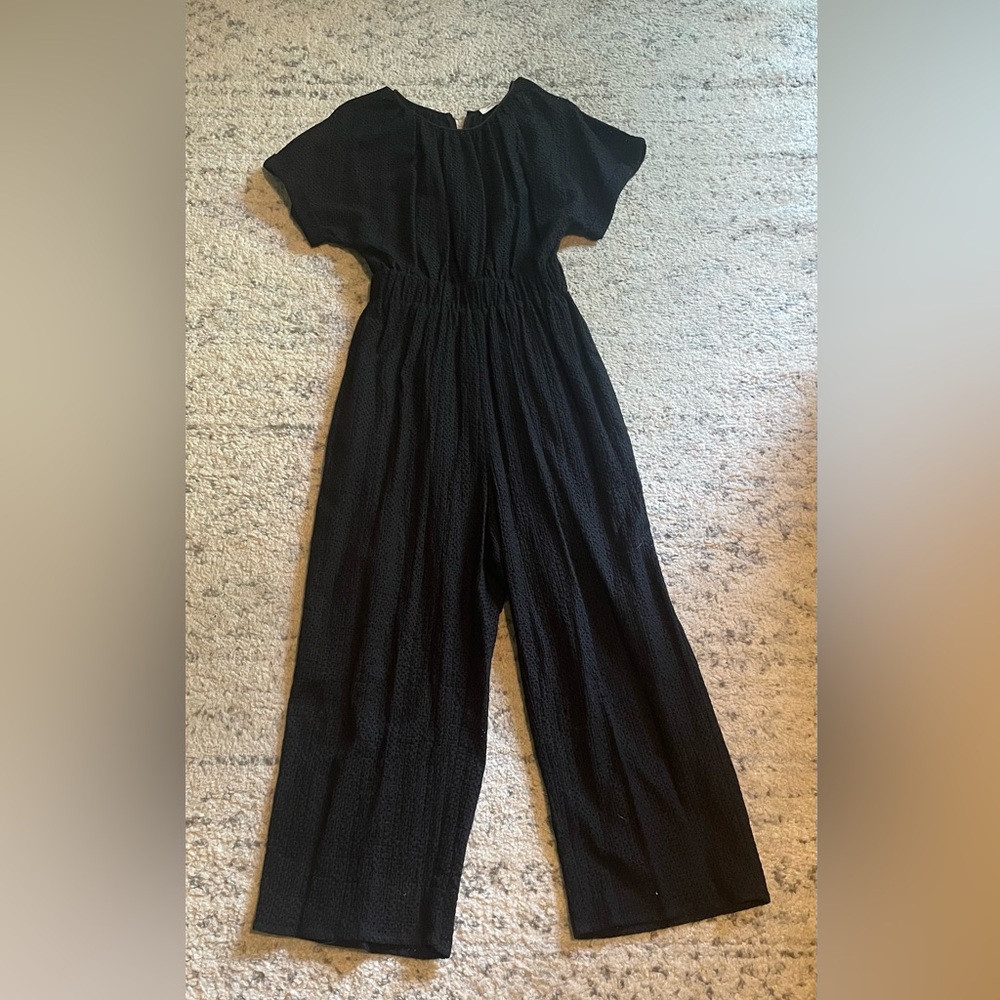 MARYSIA Eyelet Jumpsuit Swim Coverup